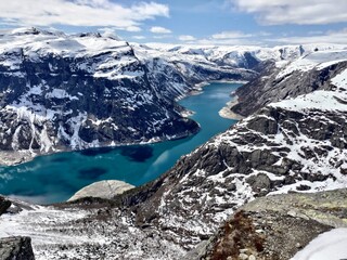 Sørfjorden winter view