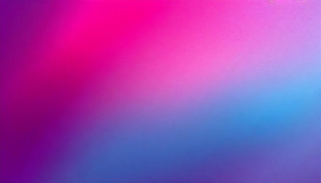 Pink Magenta Blue Purple Abstract Color Gradient Background Grainy Texture Effect Web Banner Header Poster Design