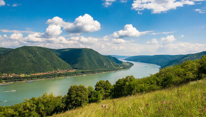 View of the Danube Valley from a hill