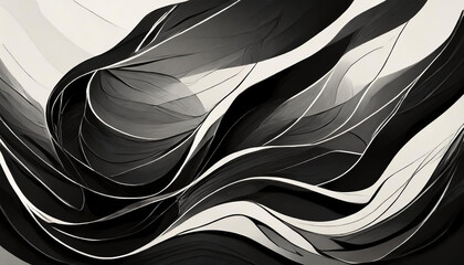 Abstract black pattern and dynamic background poster