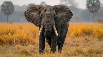 close up wildlife photography, authentic photo of a elephant in natural habitat, taken with...