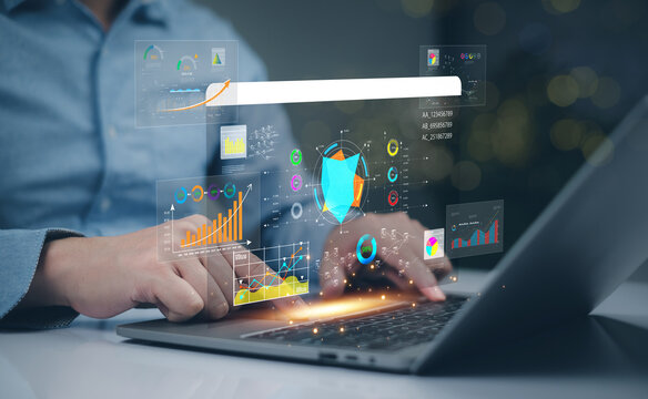 Artificial Intelligence AI data tech analytics for kpi accounting big complex business, technology algorithm system software website tool write command prompt digital internet support chart analysis