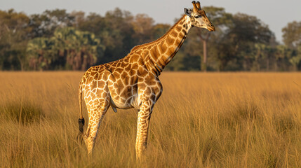 close up wildlife photography, authentic photo of a giraffe in natural habitat, taken with telephoto lenses, for relaxing animal wallpaper and more
