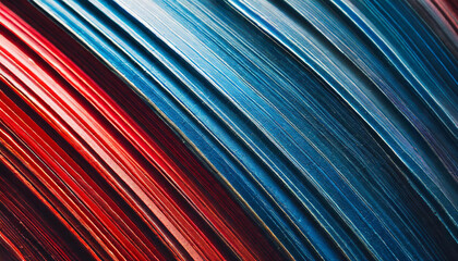 Contrast red and blue smooth grunge stripes abstract background. banner design
