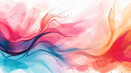 Abstract watercolor design with stylized as background