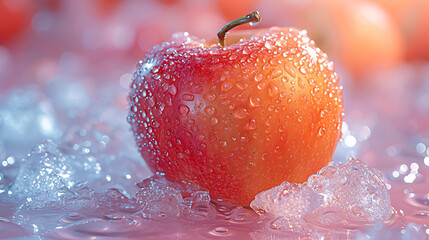 strawberry in water