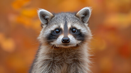 close up wildlife photography, authentic photo of a cute raccoon in natural habitat, taken with telephoto lenses, for relaxing animal wallpaper and more