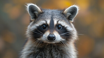 close up wildlife photography, authentic photo of a cute raccoon in natural habitat, taken with telephoto lenses, for relaxing animal wallpaper and more