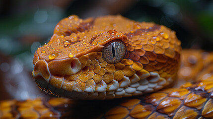 close up wildlife photography, authentic macro photo of a snake in natural habitat, taken with telephoto lenses, for relaxing animal wallpaper and more