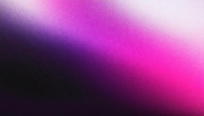 Fototapeta premium Purple pink white black grainy gradient glowing background noise texture website header design copy space