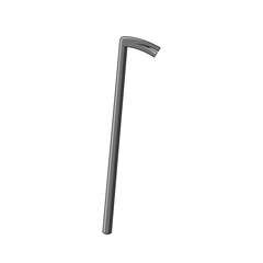 Crowbar, Sturdy Hand Tool With A Flat, Curved End For Prying, Lifting, Or Breaking. Essential In Construction