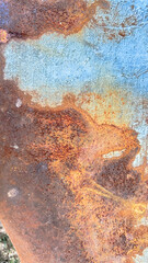 Close up view of rusty metal texture background