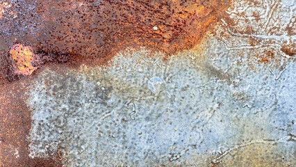 Close up view of rusty metal texture background