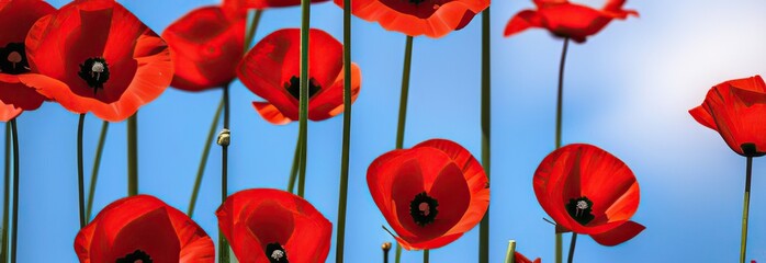 high quality photo, copy space, stockphoto, Remembering Pearl Harbor: National Remembrance Day Poster Featuring Patriotic United States Flag and Red Poppies