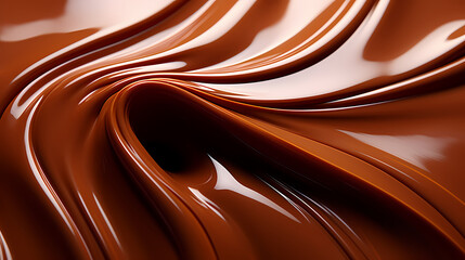 Illustration of melted dark chocolate background
