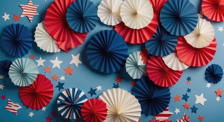 Fototapeta na wymiar 4th of July background, USA Presidents Day, Independence Day, Memorial day, US election concept.