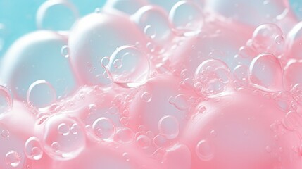 Background of soap foam and bubbles, macro - obrazy, fototapety, plakaty