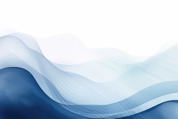 Abstract watercolor paint background dark Navy Blue gradient color with fluid curve lines texture
