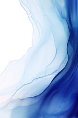 Abstract watercolor paint background dark Navy Blue gradient color with fluid curve lines texture