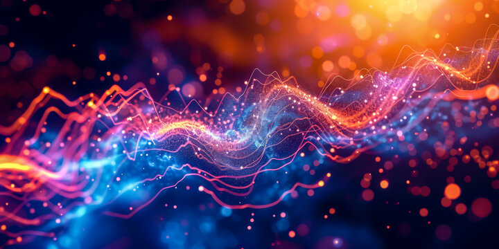 Electromagnetic waves background,