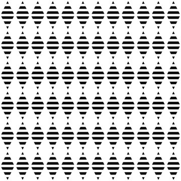 Black diamond stripes seamless pattern design. Simple geometric shape repeating pattern on white background vector. Wall and floor ceramic tiles pattern.