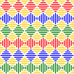 Colorful tartan plaid stripes seamless pattern background vector. Tribal ethnic fabric pattern design. Wall and floor ceramic tiles pattern.