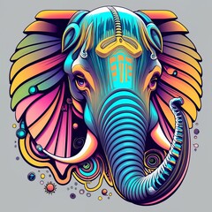 background with elephant