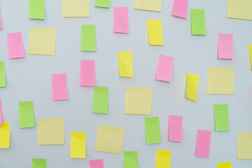 Colorful Sticky Note on Board