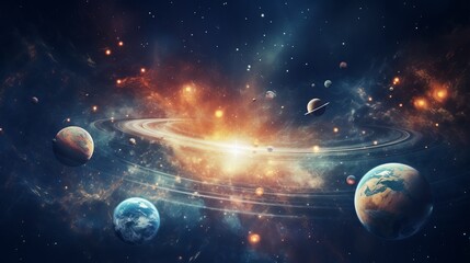 High resolution images presents creating planets of the solar system. This image elements furnished by
