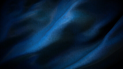 Blue Cotton Fabric Texture Background
