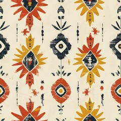 A fusion of traditional and contemporary, this pattern is a testament to timeless textile art. Make a statement with an abstract Ikat pattern, designed to elevate the aesthetic of any space or garment