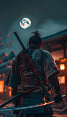Samurai Night Moon
