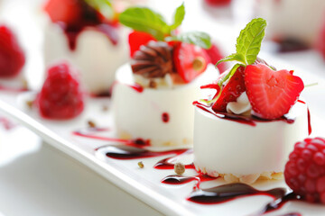 Captivating images of exquisite dishes and desserts - obrazy, fototapety, plakaty