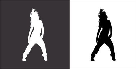 Fototapeta na wymiar Illustration vector graphics of breakdance icon