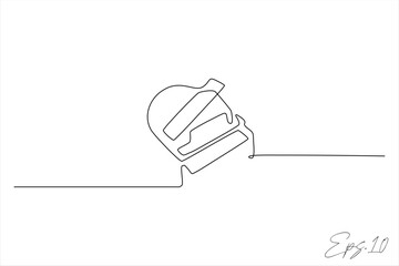 continuous line drawing of a piano