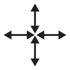 Vector arrow flat icon illustration. Eps 10 image.