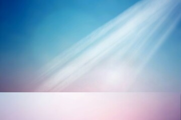 Empty room painted in bright blue color.