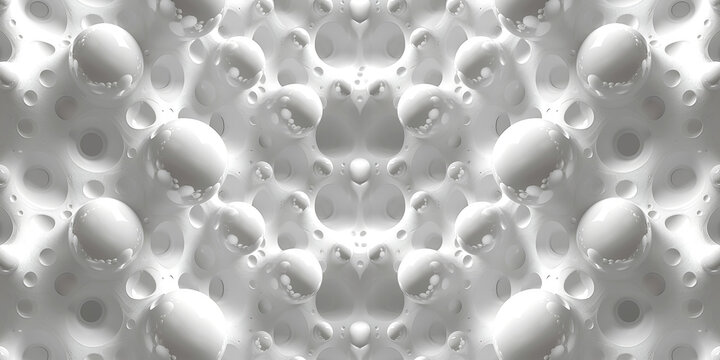 Art illustration abstract light 3D background with white balls © aviavlad