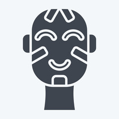 Icon Massai. related to Kenya symbol. glyph style. simple design editable. simple illustration
