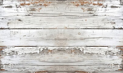 old white painted exfoliate rustic bright light wooden texture. wood background shabby, Generative AI