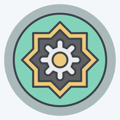 Icon Decoration. related to Kenya symbol. color mate style. simple design editable. simple illustration