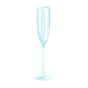 empty glass for champagne wine	