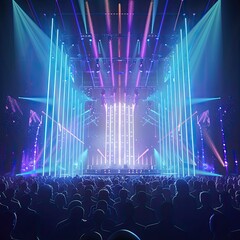 Electric Atmosphere: A Captivating Concert Experience with Mesmerizing Lighting Effects