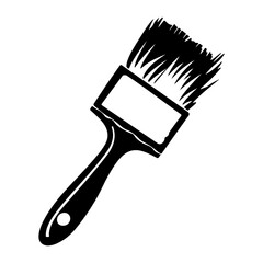 Paint brush symbol vector sign