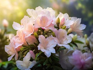 Keuken spatwand met foto Enchanting Azaleas Spring flower Background  © Dicky