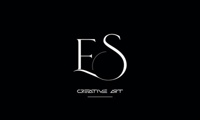 ES, SE, E, S abstract letters logo monogram