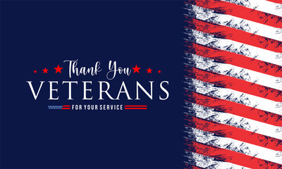 Happy Veterans Day United States of America background vector illustration , Honoring all who served	