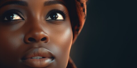 Close up of a person wearing a hat. Suitable for fashion or portrait concepts