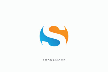 s letter logo vector trademark universal s logotype brand