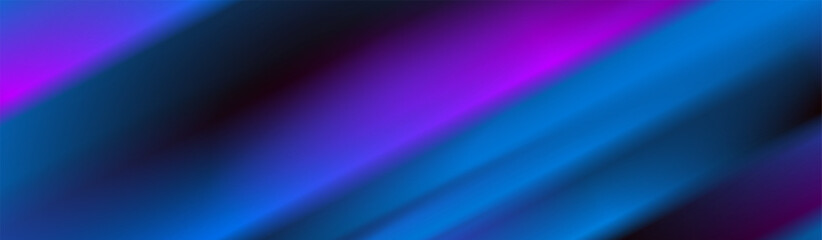 Blue violet smooth glossy stripes abstract modern tech background. Concept vector banner design